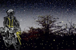 notturna in bici in cerca di lucciole